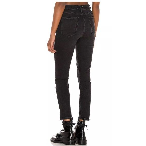 Agolde Nico Jean black size 26 Compilation Wash Stretch High Rise Straight Leg - Picture 3 of 10